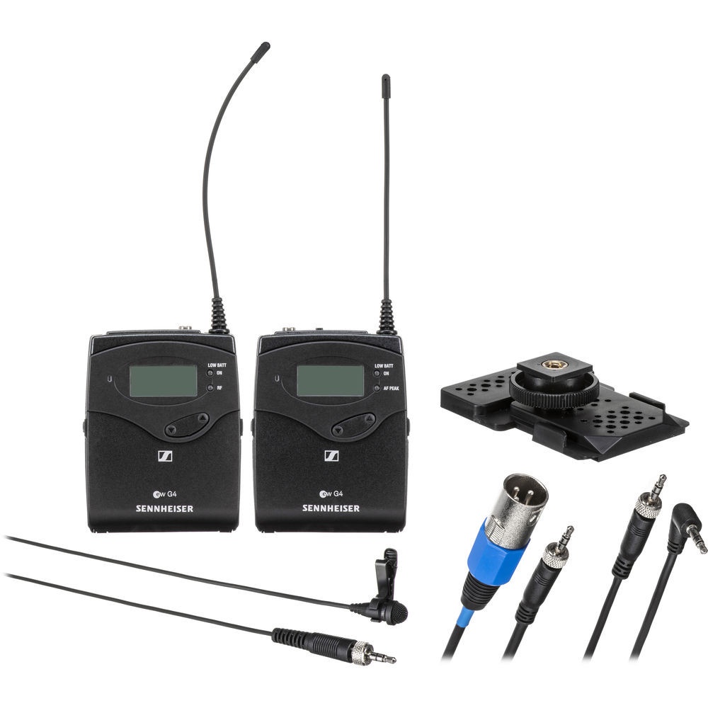 Sennheiser EW122PG4 Camera-Mount Wireless Mic System With ME4 Lavalier (Renewed)