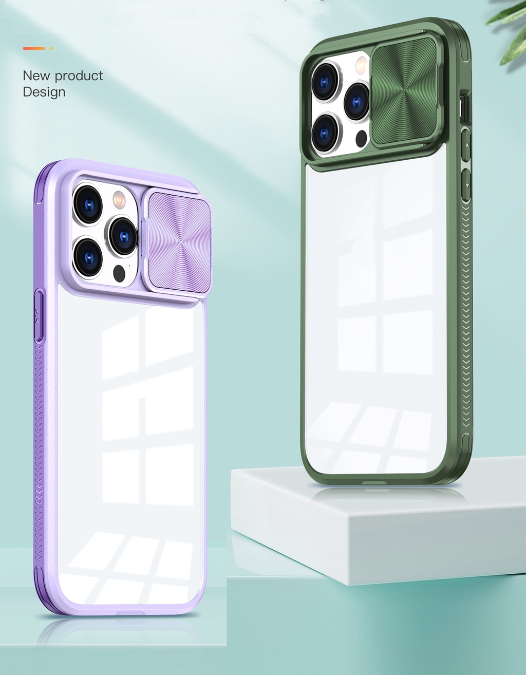 Metal Sliding window for iPhone 16 15 14 13 12 11 Pro Max Case with ...
