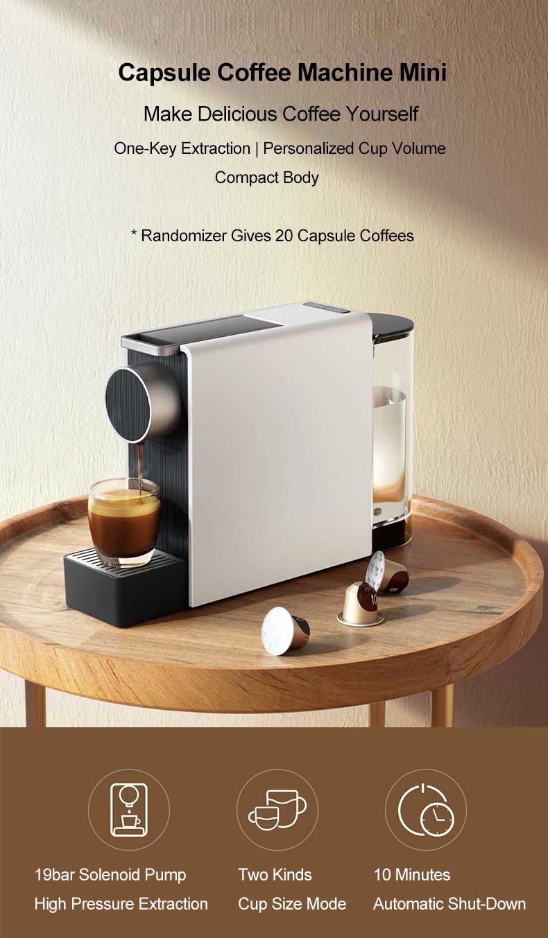 Xiaomi Mijia/SciShare Capsule Coffee Machine S1301/S1201 20 Bar Coffee ...