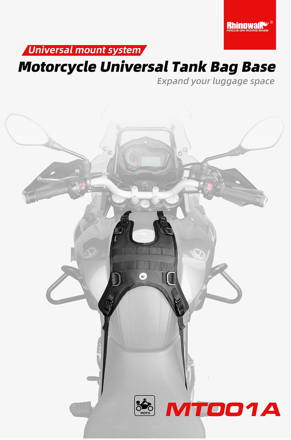 Rhinowalk Motorrad Tanktasche 2.4L Ohne Magnet –  Produktbild-Vorschau 10