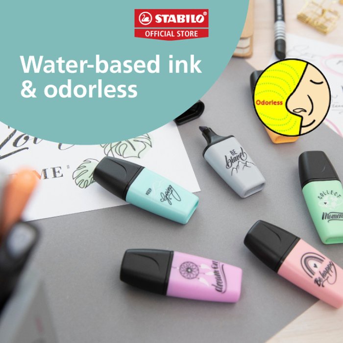 STABILO BOSS MINI Highlighter - Pastellove 2.0 Highlighter Pen Set ...