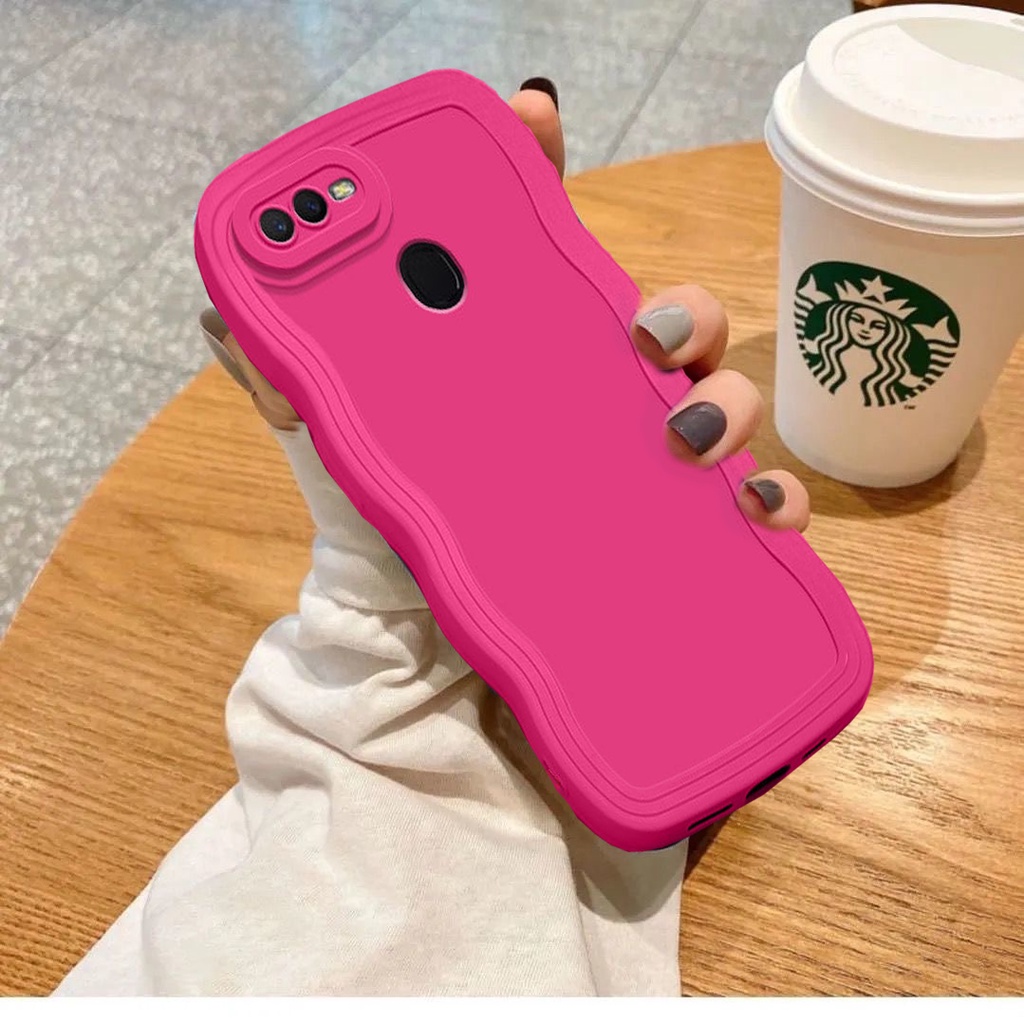 Oppo A5S A7 A12 R15 R17 A5 F9 Wave Bumper Candy Color Slim Shockproof ...