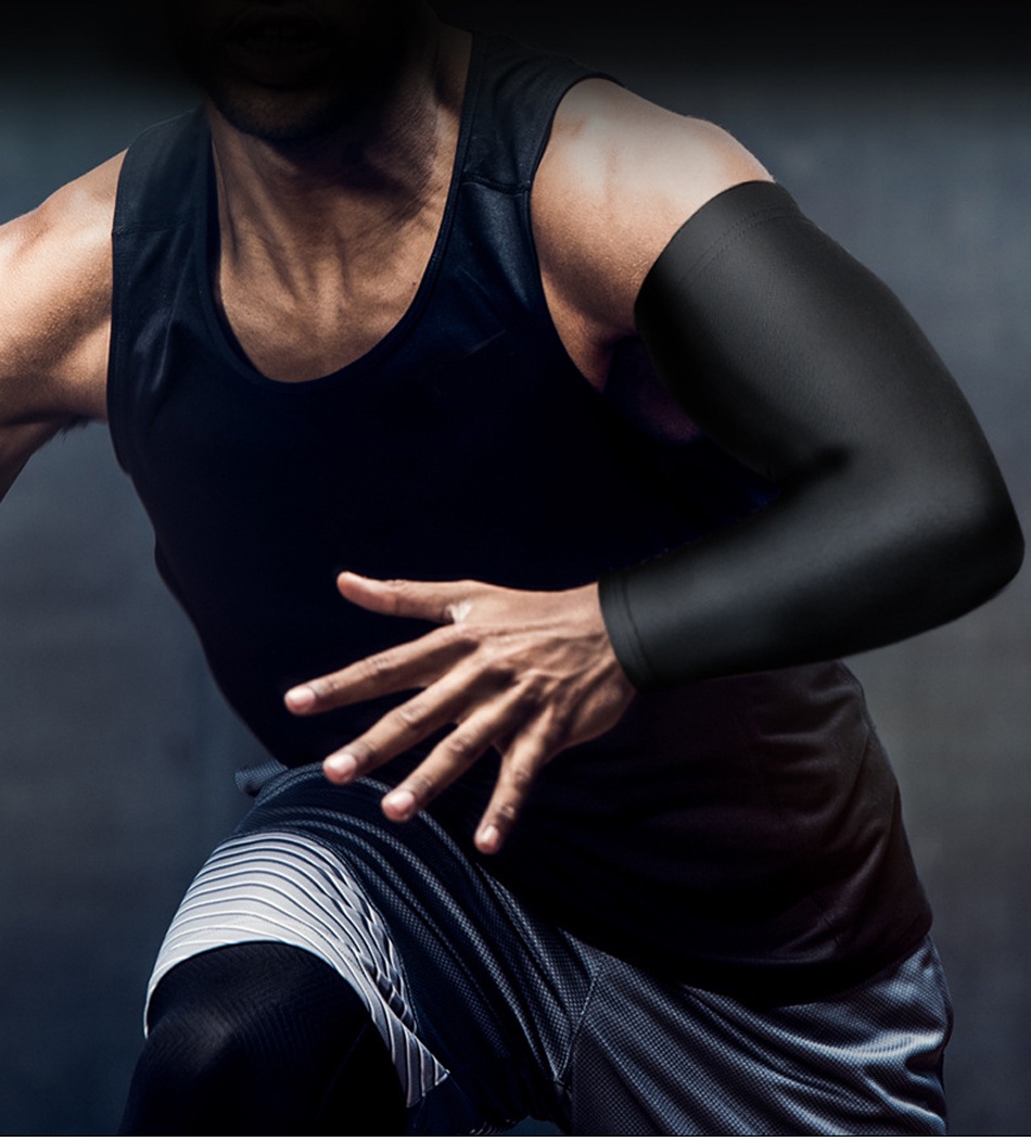 WorthWhile 1 Piece Sports Arm Compression Sleeve Basketball Cycling Arm ...