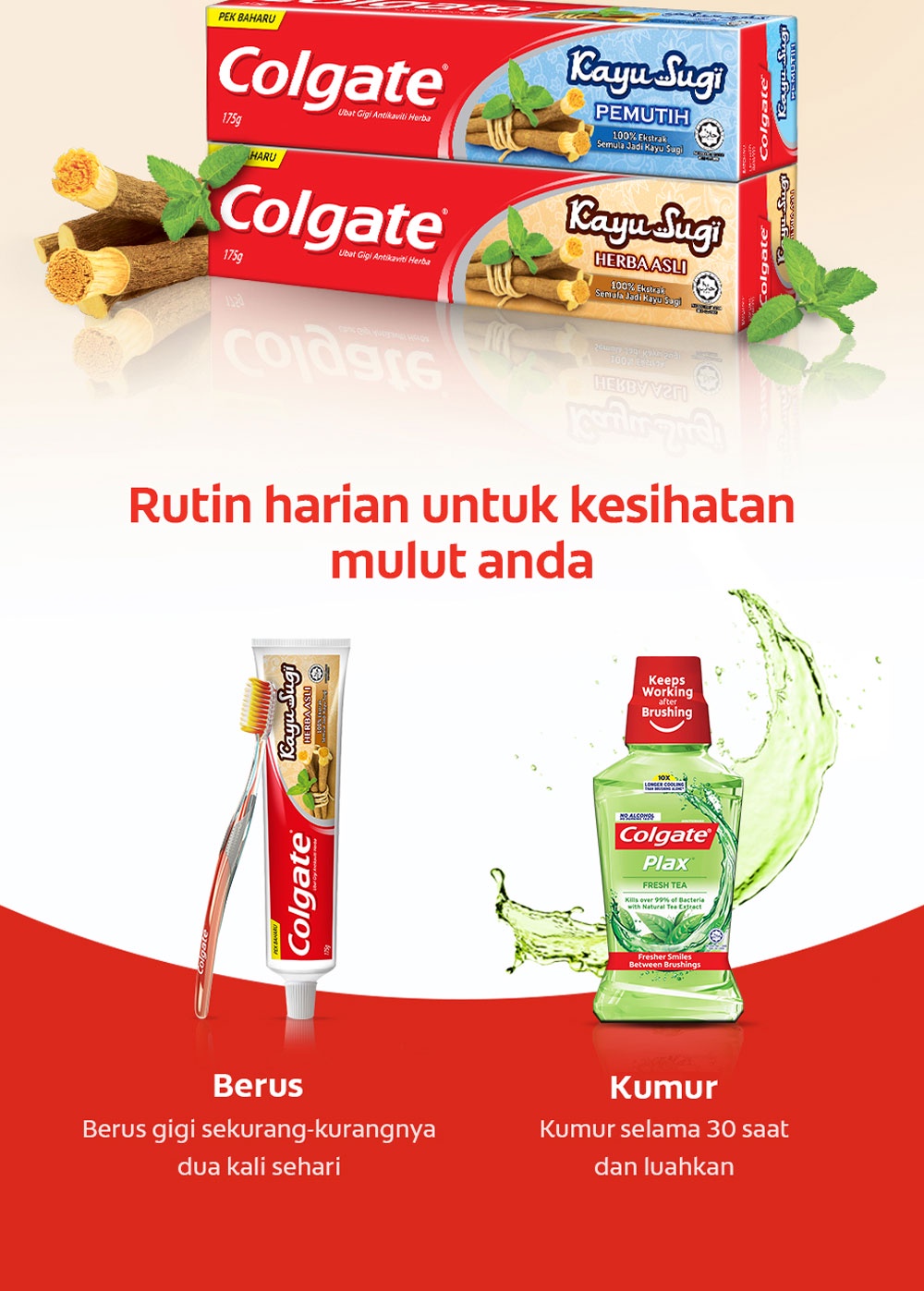 Colgate Kayu Sugi Original Toothpaste Valuepack 160g x 2 | Shopee Malaysia