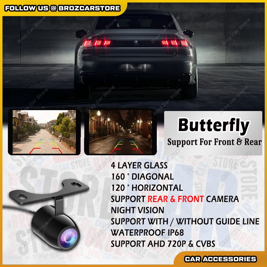 High Resolution Night Vision Reverse Camera Waterproof Water Proof 170 ...