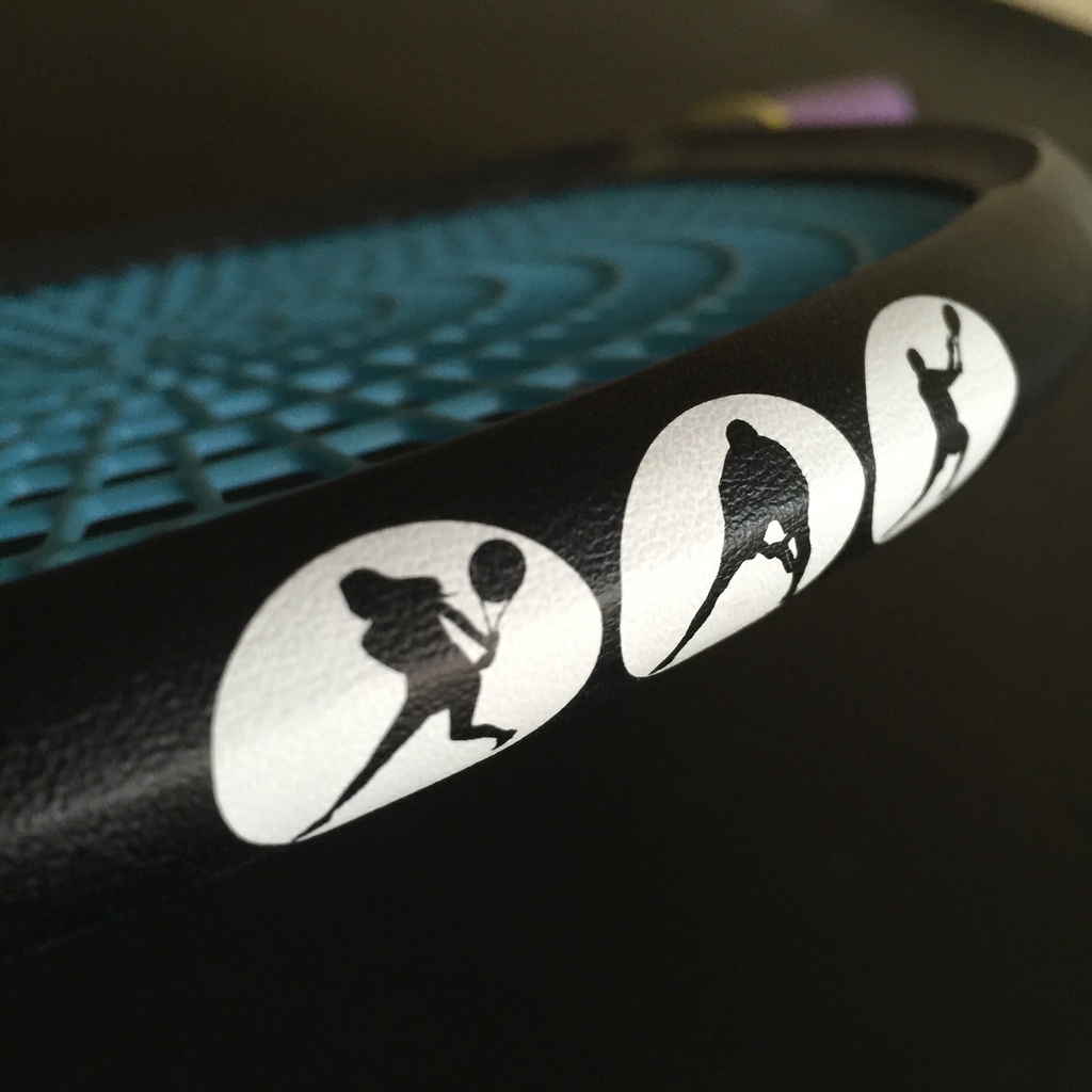 PWOERTI single squash racket tennis racket racket head sticker frame ...