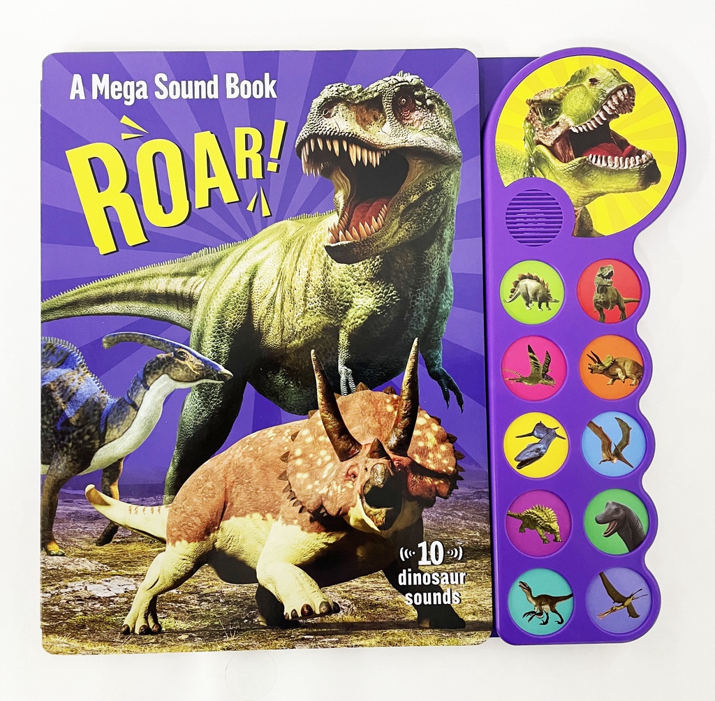Dinosaurs Roar Sound Book For Kids with 10 Buttons Exciting Sounds ...