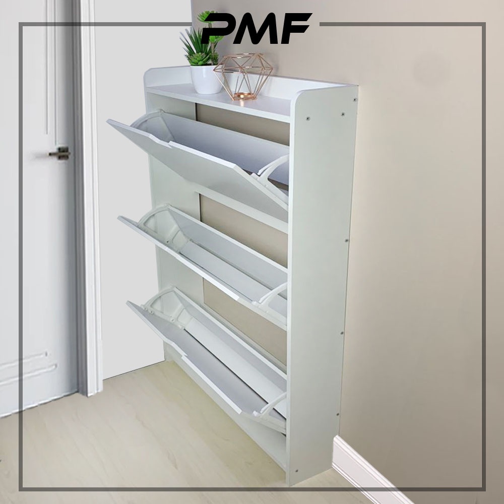 PMF 3 Door Rak Kasut / Kasut Almari / Rak / Rak Penyimpanan / Rak ...