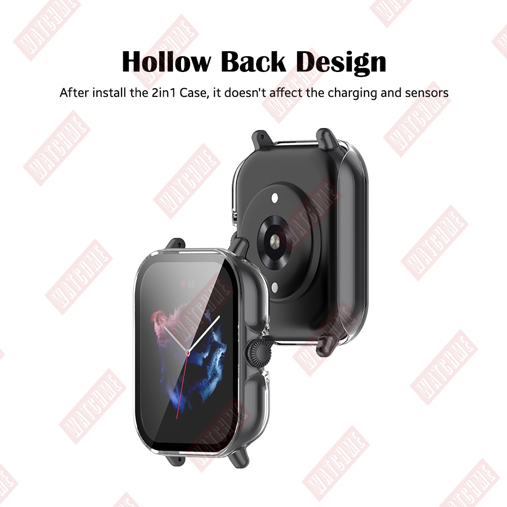 Amazfit GTS Series Protector Case, 2in1 Hard Casing With Screen Glass ...