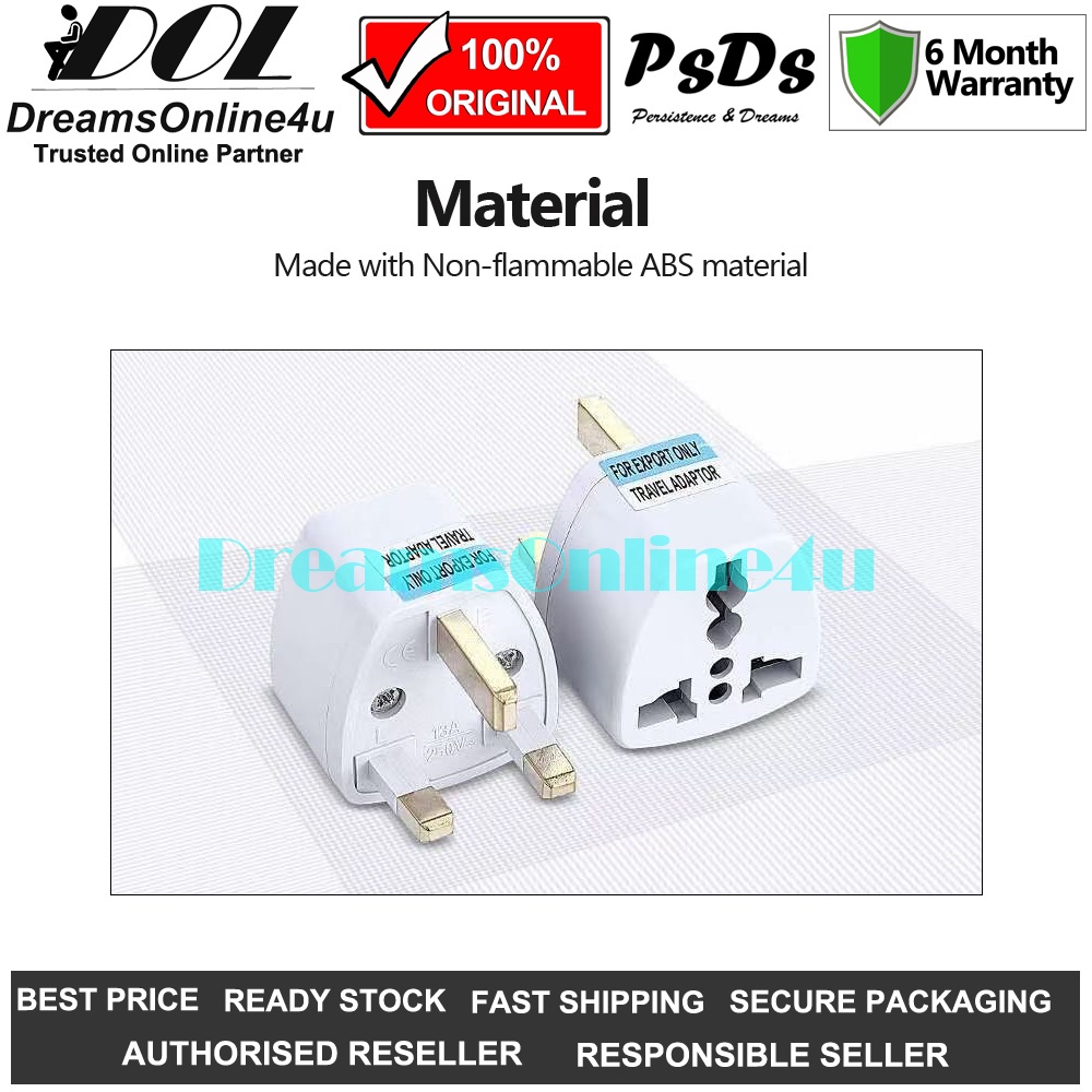 500W Universal Power Plug Socket Travel Adapter for UK China Hong Kong ...