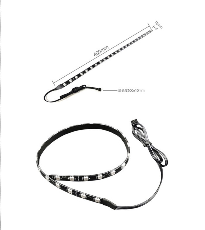 COOLMOON CM-LS40 5V ARGB PC Case LED Light Bar SATA 3PIN Computer Lamp ...