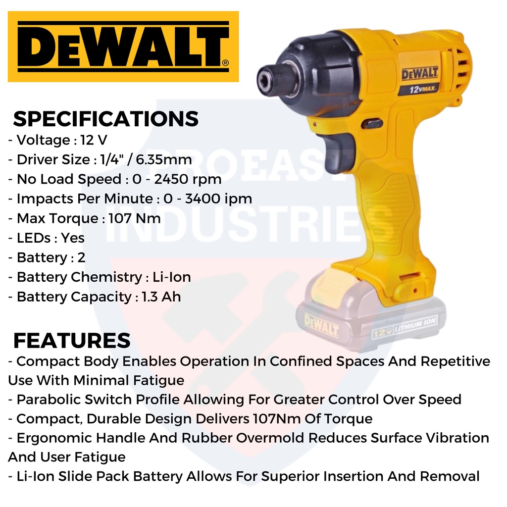 Dewalt DCF805C2A-B1 6mm ( 1/4