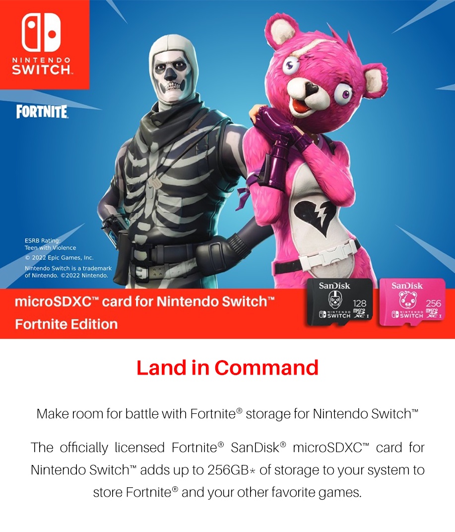 SanDisk® Nintendo®-Licensed Memory Card For Nintendo Switch