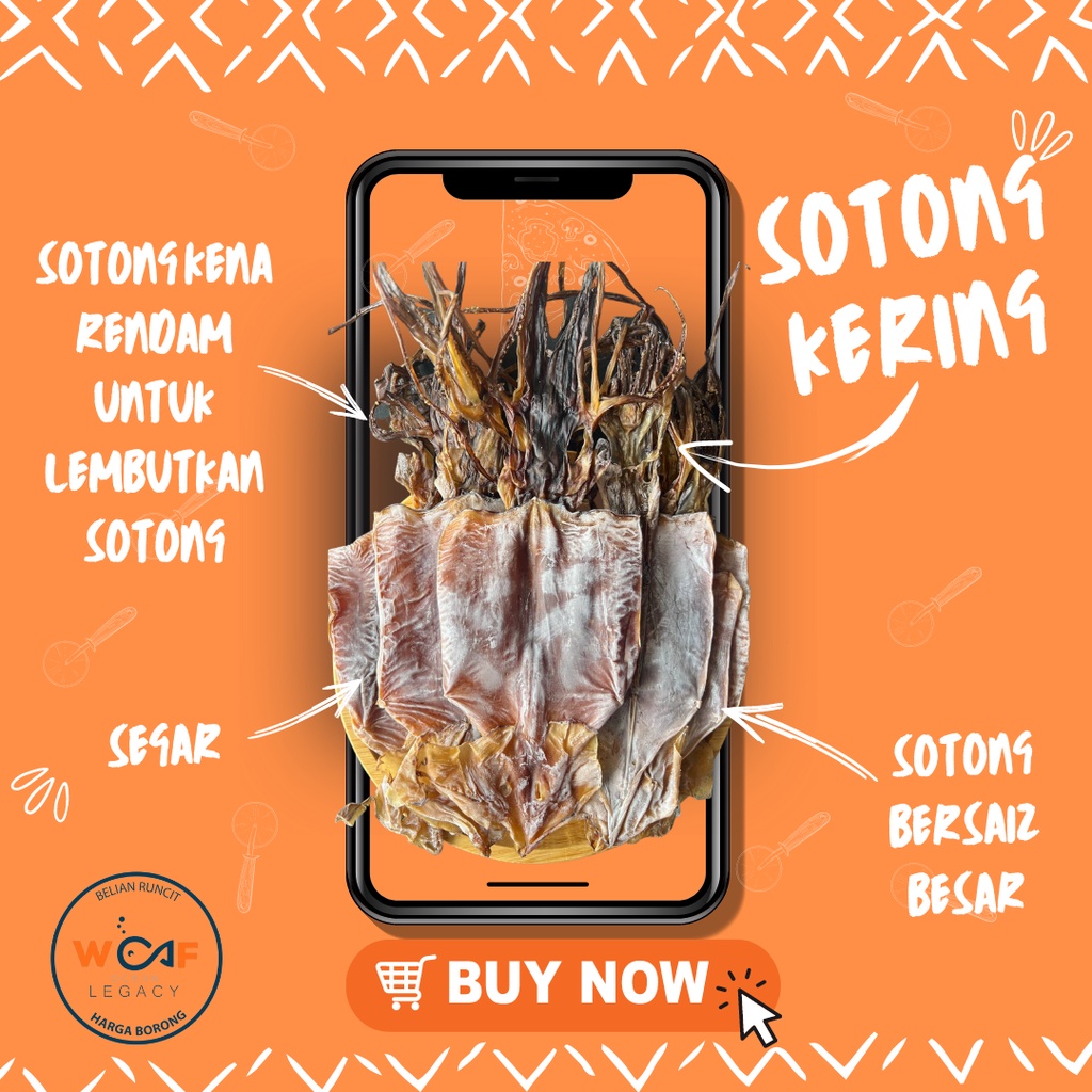 Sotong Kering Keping Besar Premium | Shopee Malaysia