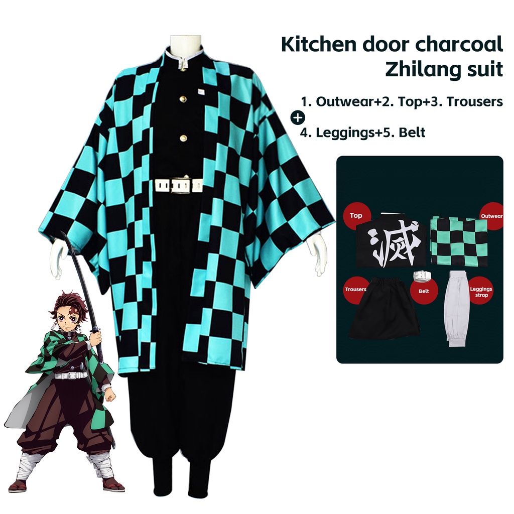 Anime Kamado Tanjirou Kimono Halloween Cosplay Costume
