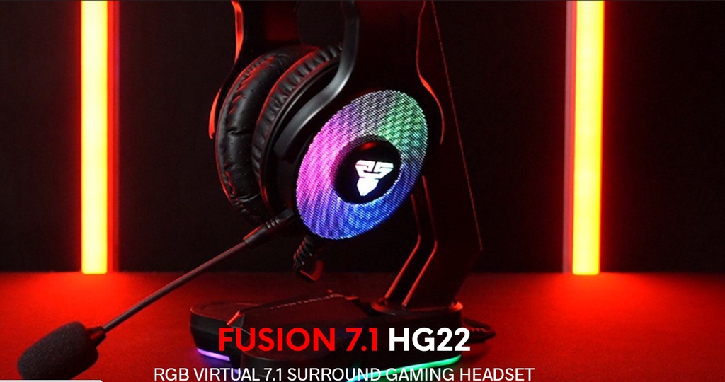 Fantech Hg22 Fusion Rgb 50mm Dri Er And Virtual 7 1 Surround Gaming Headset Headphones With Mic