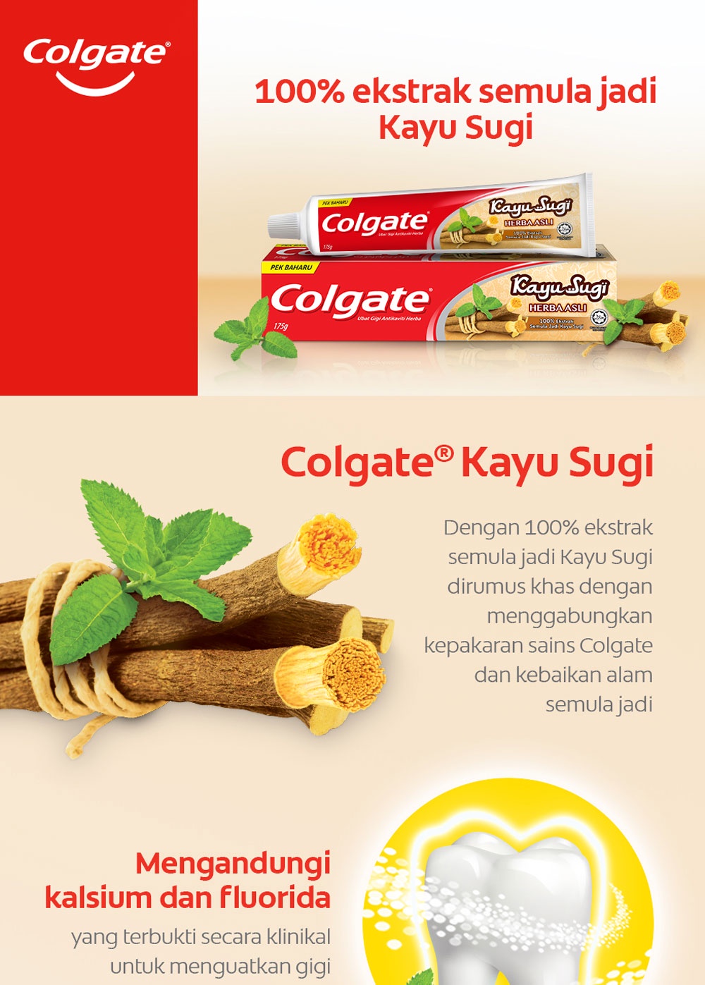 Colgate Kayu Sugi Original Toothpaste Valuepack 160g x 2 | Shopee Malaysia