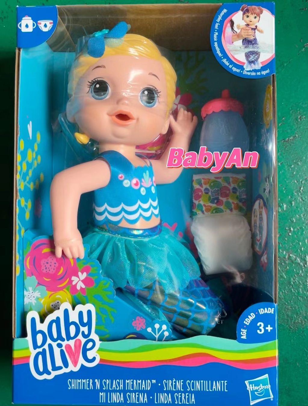 Baby alive shimmer n splash mermaid blonde on sale