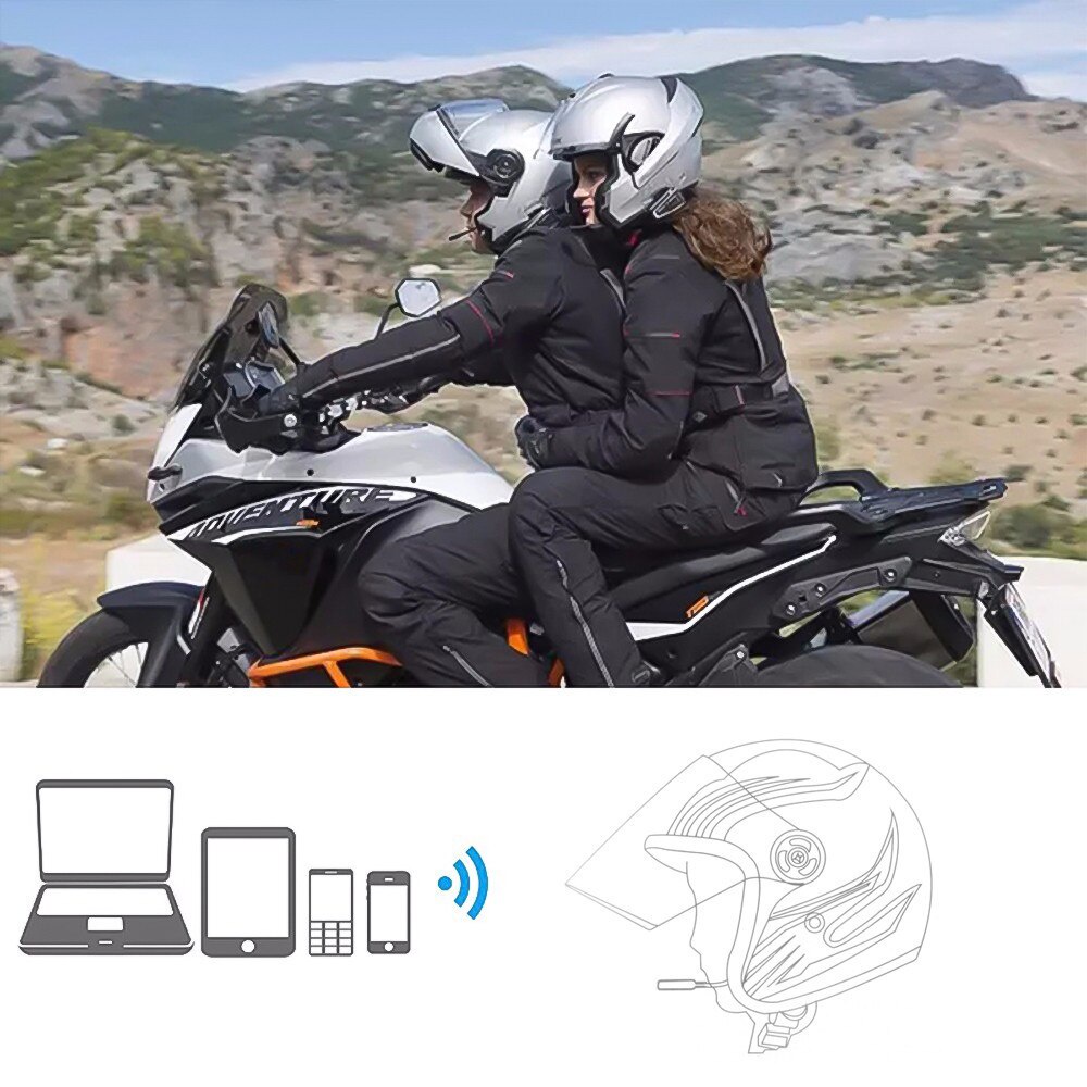 Wireless Motorcycle Helmet Headset Bluetooth 5.1 Stereo Surround Easy ...
