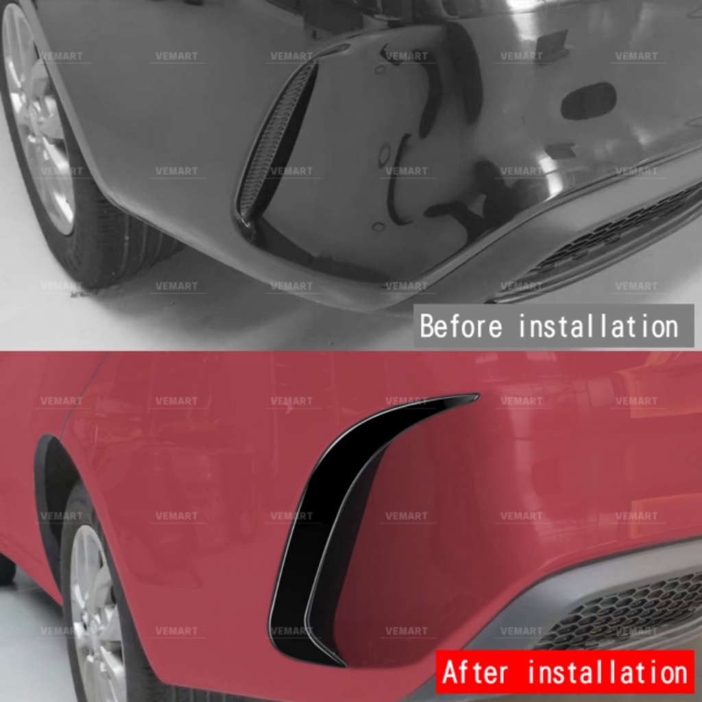 Vemart proton new saga 2022 facelift car rear bumper canard garnish ...
