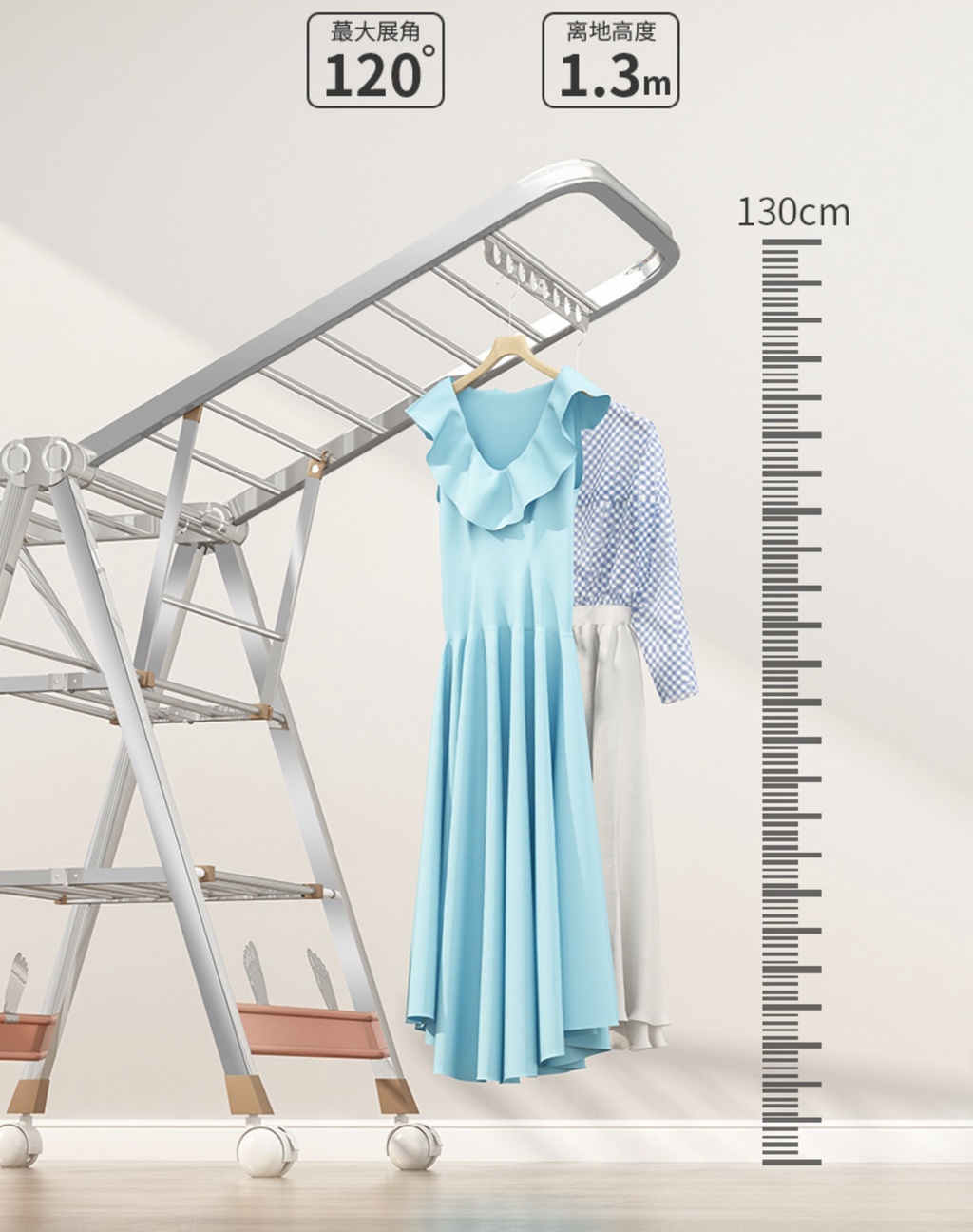 PA Stainless Steel Butterfly Drying Rack Outdoor Foldable Clothes ...