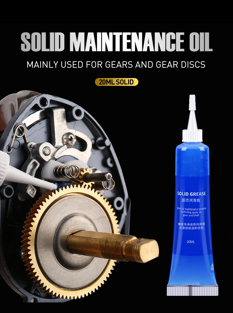 SEASIR Protective Grease (20ml) + Lubricant Oil For Fishing Reel Bearing  Maintenance Oil Fishing Tool (20ml x 2 Pcs)