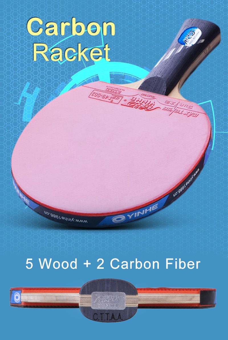 Yinhe 10-star Ping Pong Racket 10B Carbon Offensive Pingpong Table ...