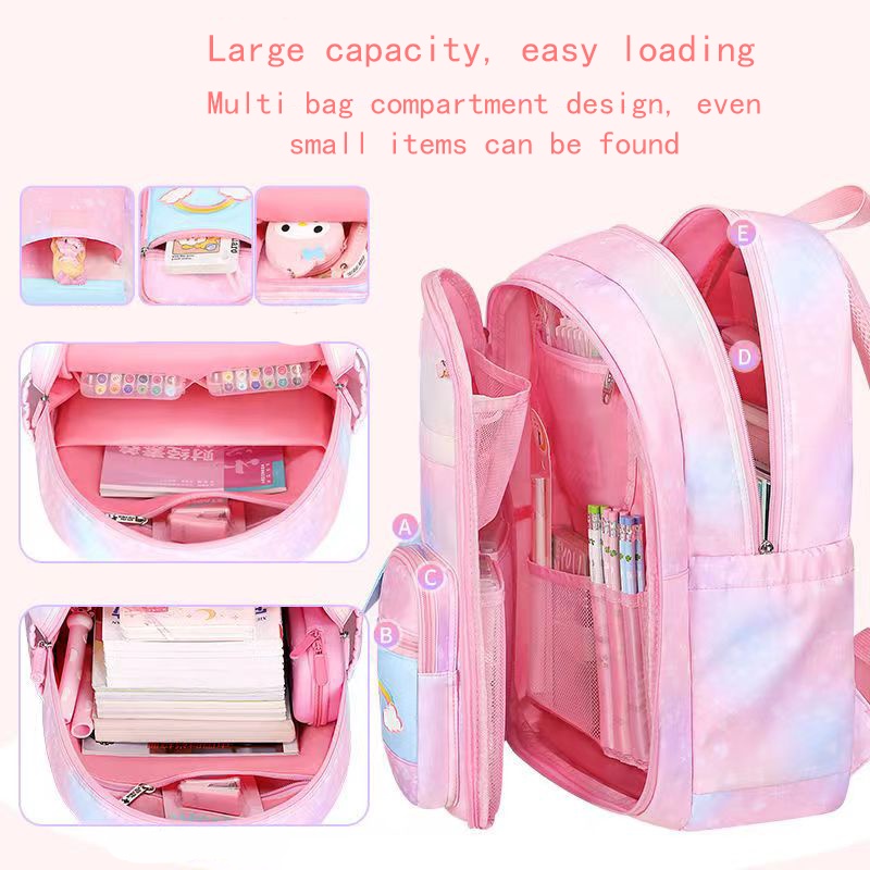 READY STOCK 44cm Primary School Bag Girls Beg Sekolah Rendah Budak Perempuan Lightweight Students Backpack Good Quality Shopee Malaysia