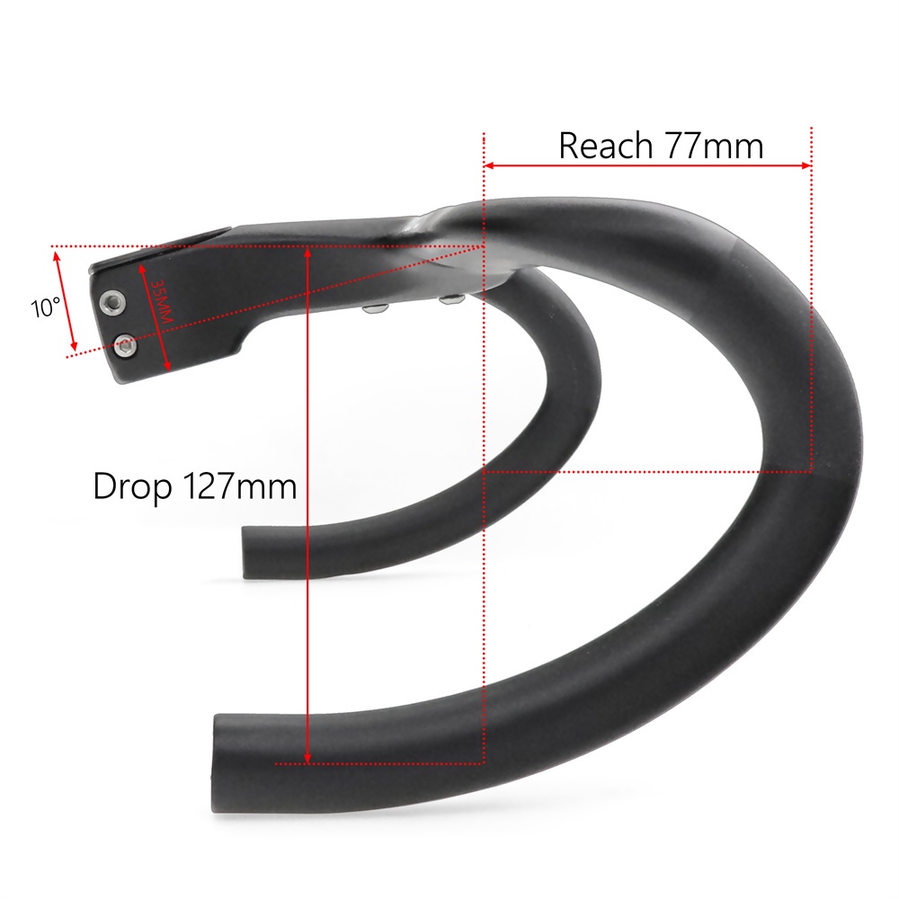 KOCEVLO Carbon Road Bicycle Handlebar integrated handlebar internal