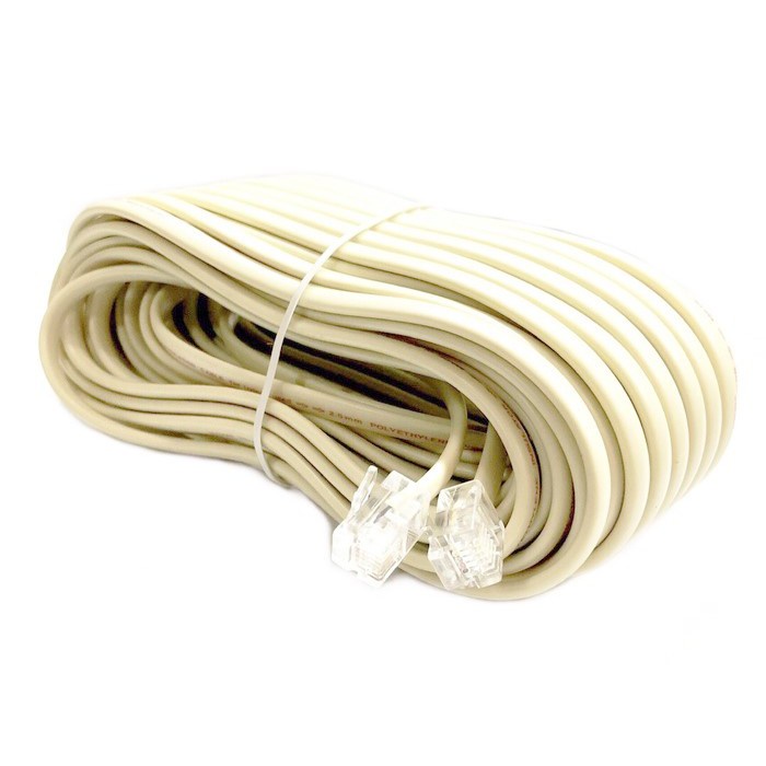 RJ11 Cable with 25ft/50ft/100ft Length & Male Jack to Male Jack for ...