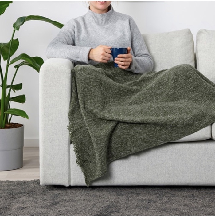 Selimut Blanket IKEA Ingrun Throw Original Ready Stok Murah Gebar Lembut Selimut Comforter Quilt Shopee Malaysia