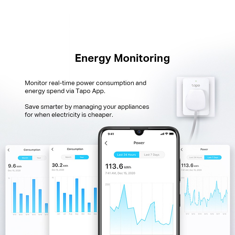 TPLink Tapo P110 P100 P110M Mini Smart WiFi Socket/Plug ( Energy
