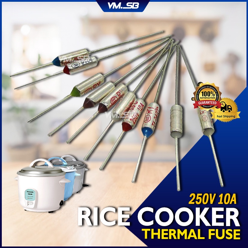 Rice Cooker Thermal Fuse 250V 10A 152C / 165C / 175C / 180C / 185C ...