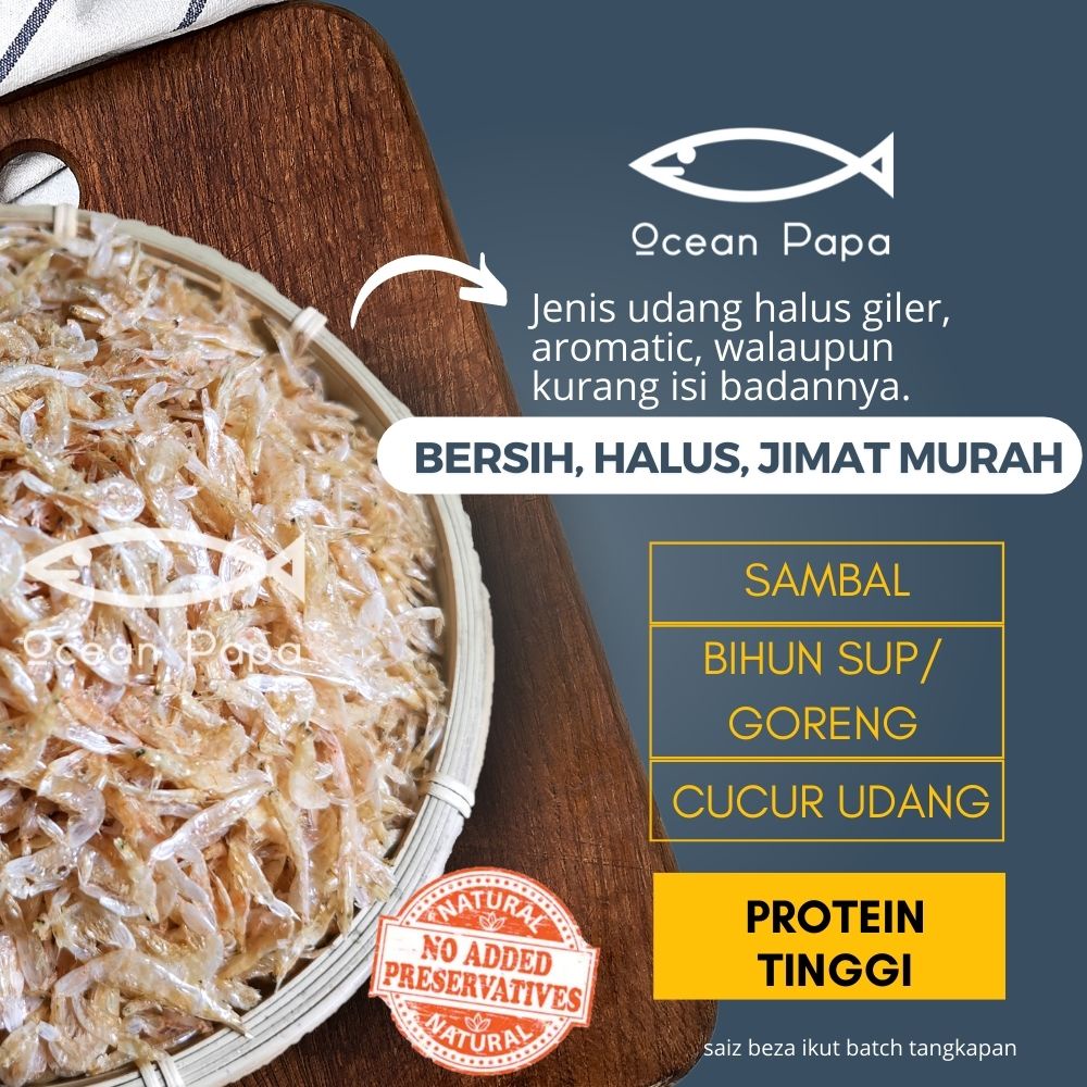 Ocean Papa Udang Geragau Kering Halus Gred A (180G) / Dried Shrimps ...