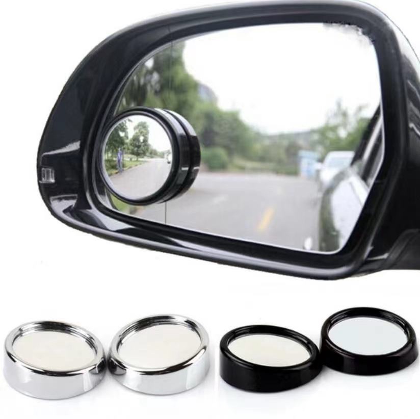 2 Pcs Wide Angle Car Reversing Rearview Auxiliary Mirrors Blind Spot ...