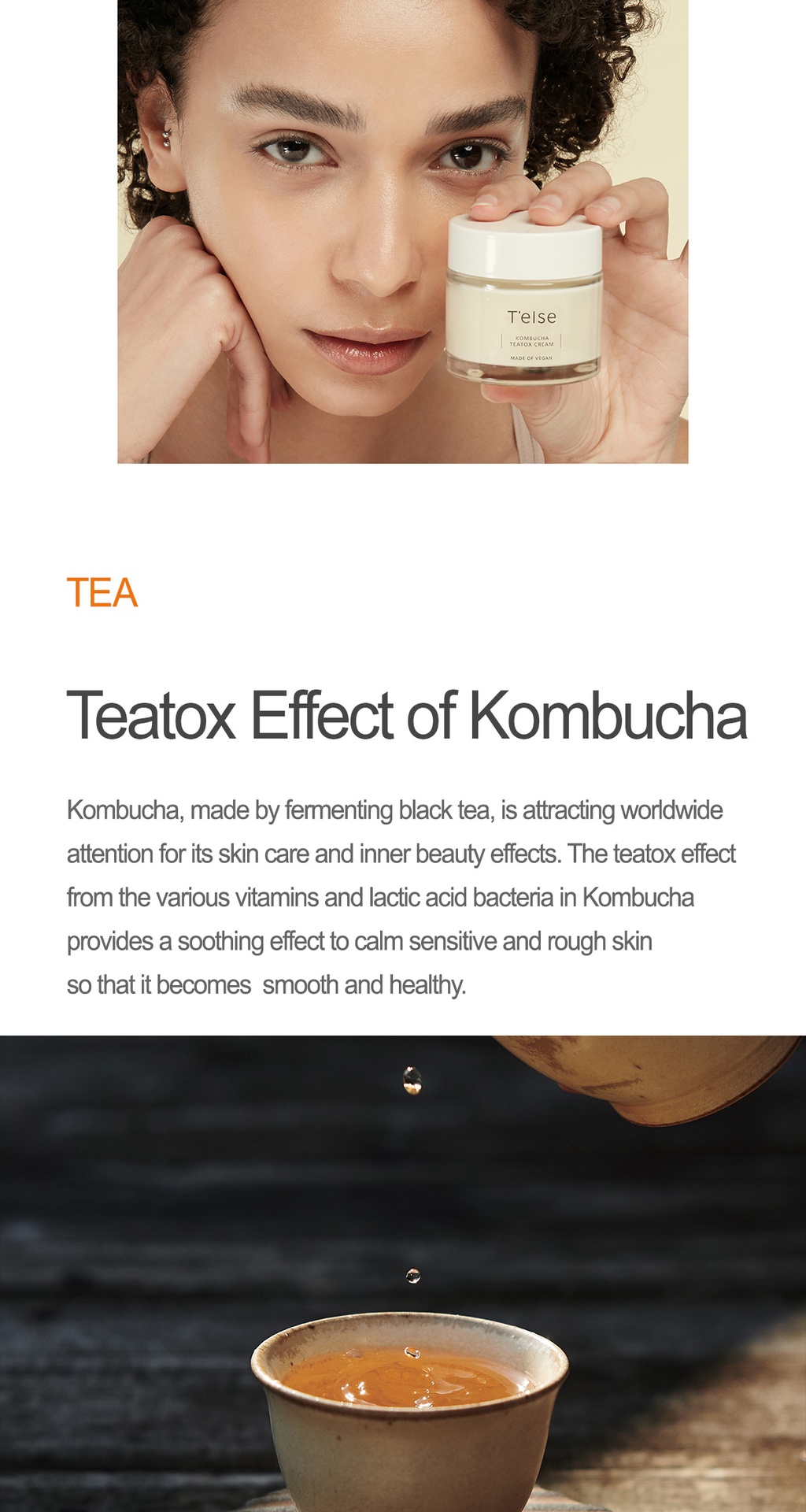 [T'else] Telse Kombucha Tea tox Cream 50ml | Shopee Malaysia