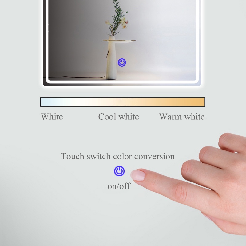 24W Aluminum frame LED Mirror Light 3 Color changeable | Shopee Malaysia