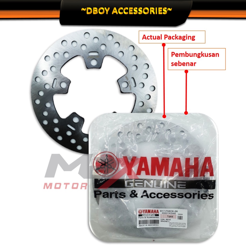 Disc Rear Original Yamaha Y15ZR /FZ150 /LC135 5S / LC135 5speed / LC135 ...