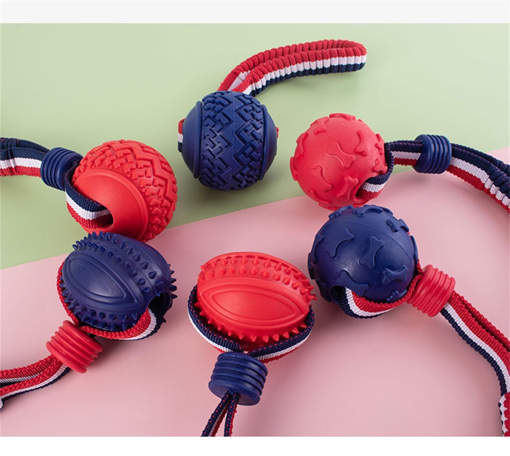 Dog Toy Pet Interactive Training Rope Knot Balls Dogs Chewing Bite ...