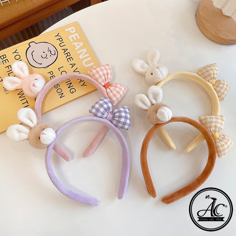 Rabbit Ribbon Headband Hair Band Head Band Cute Cekak Rambut ...