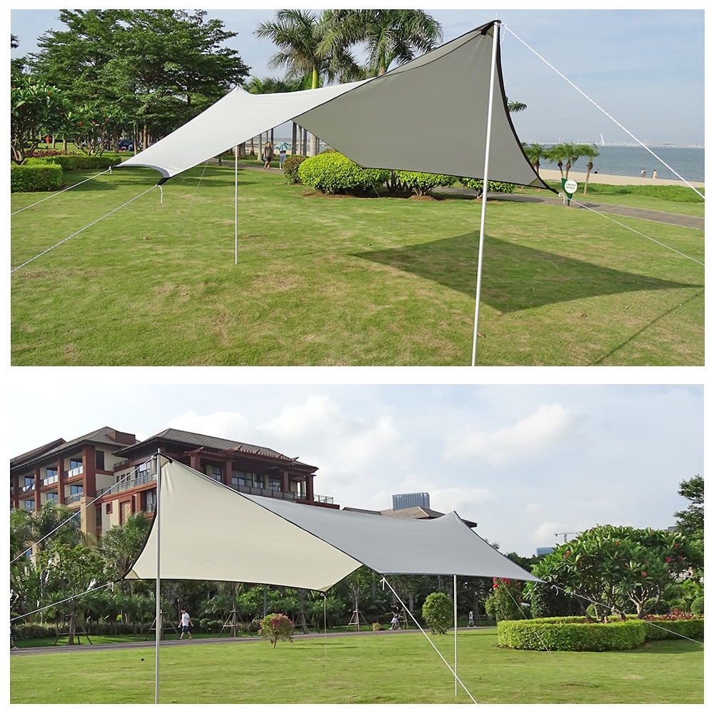 [Top Lander] Adjustable 2m Pole Rod Flysheet Tarp Tent Aluminum Alloy ...