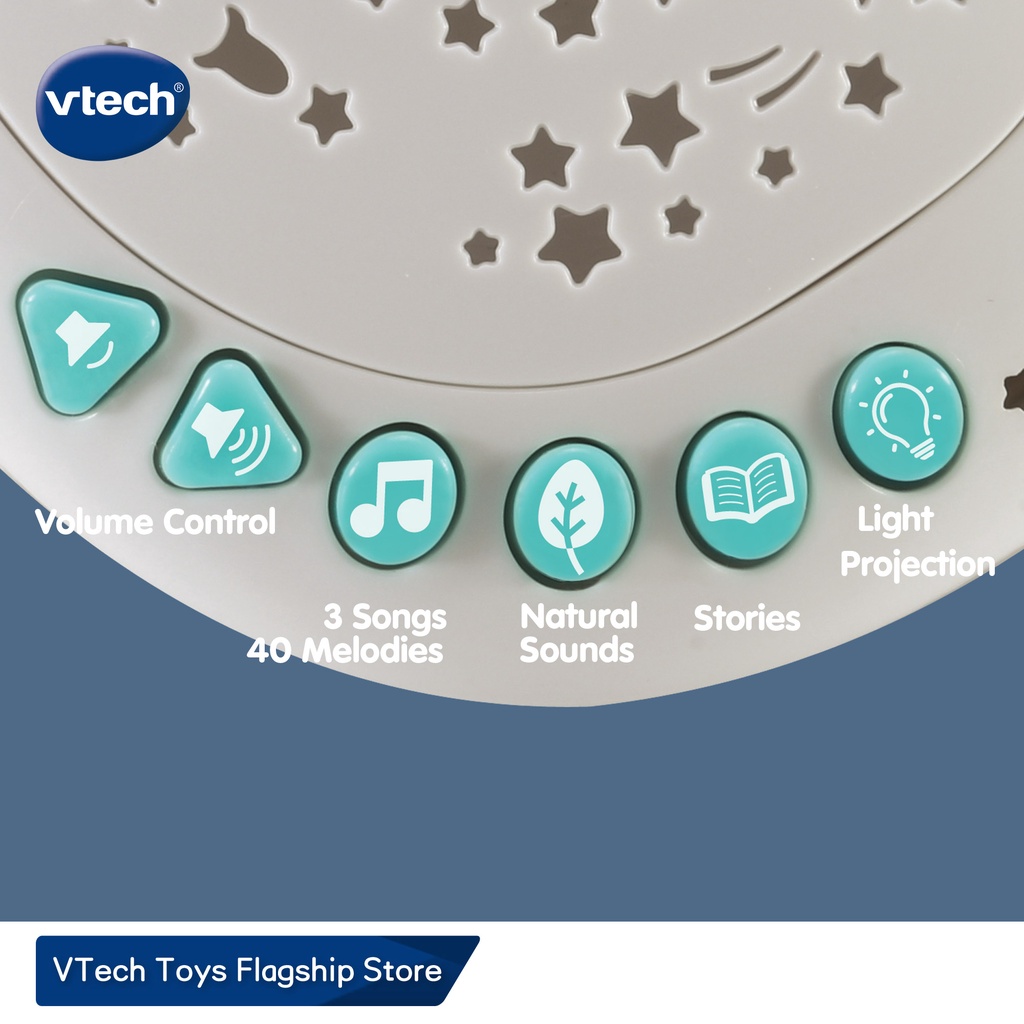 VTech 3 in 1 Starry Skies Sheep Soother with 3 projector disc crying