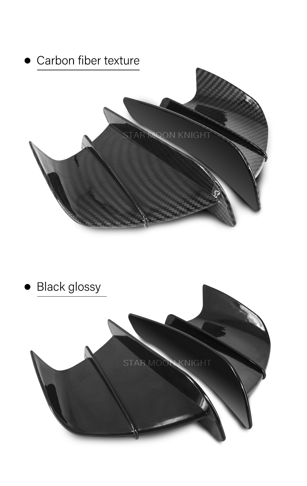 Motorcycle Winglet Aerodynamic Wing Kit Spoiler For Suzuki Hayabusa GSX ...