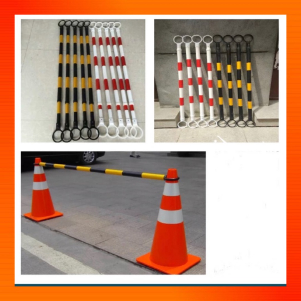 EXPANDABLE RETRACTABLE TRAFFIC CONE BAR BARRIER POLE FOR SAFETY CONE l ...