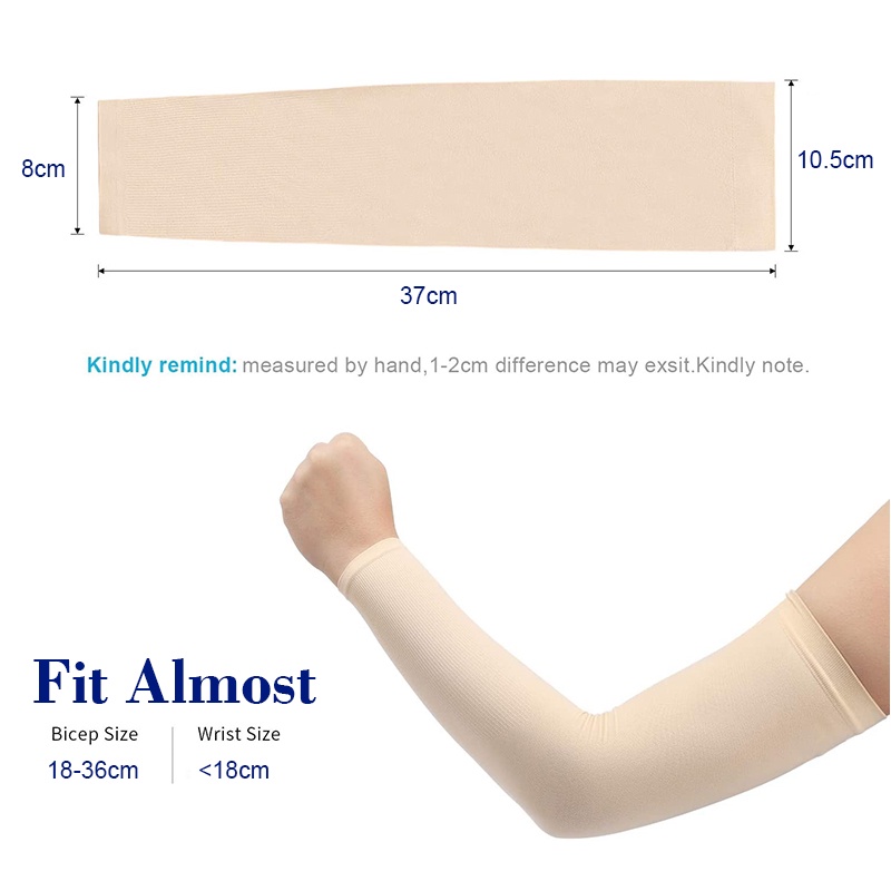 Aqua X & Let's Slim Cooling Hand Sock UV Protection Arm Sleeves Slim