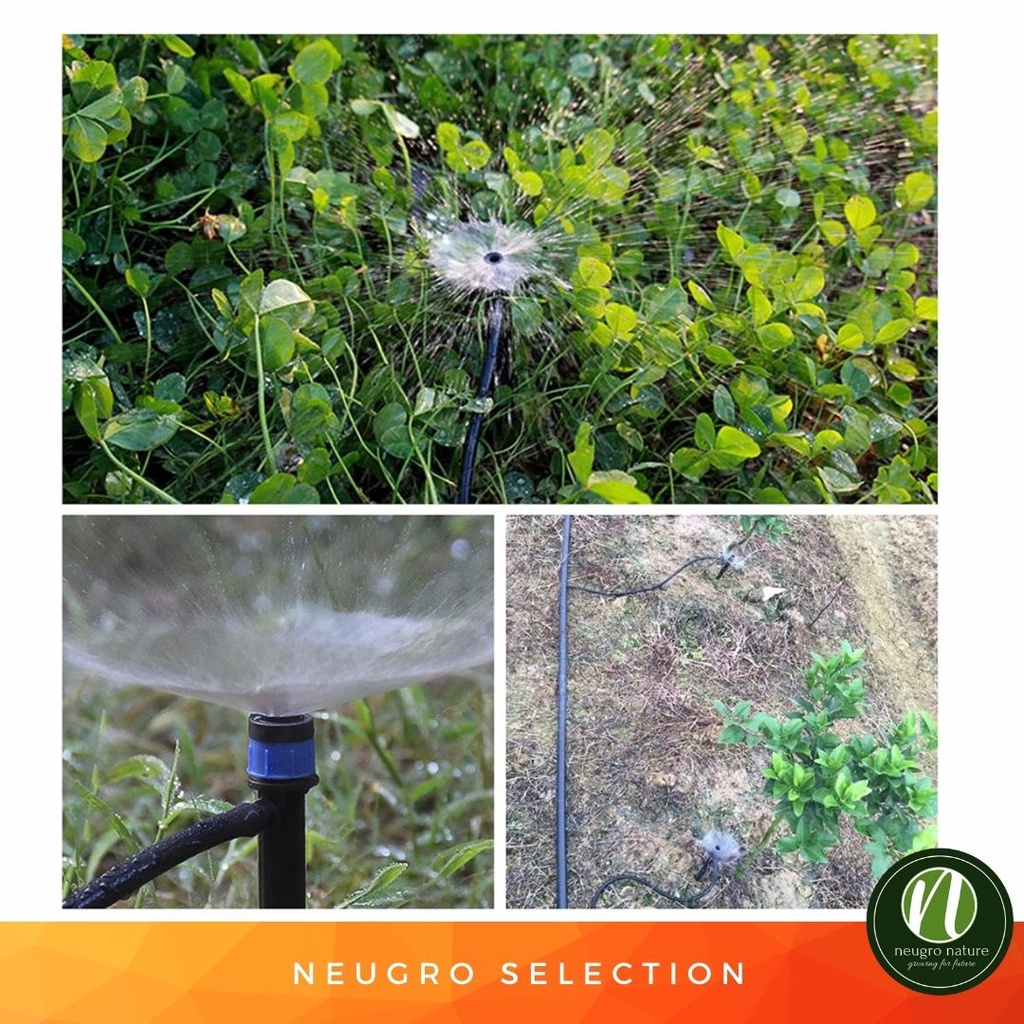 Neugro Irrigation Dripper Sprinkler 360°(26cm/18cm) + 1 Meter Tube with ...