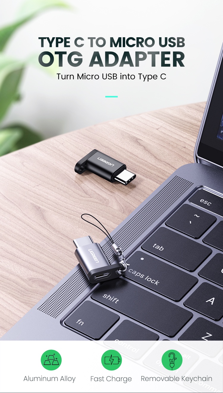 UGREEN Type C to Micro USB Converter OTG | Shopee Malaysia