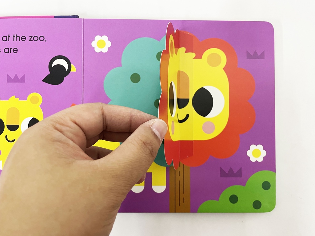 Lift The Flap At The Zoo Board Book For Toddlers To Learn About Animals ...