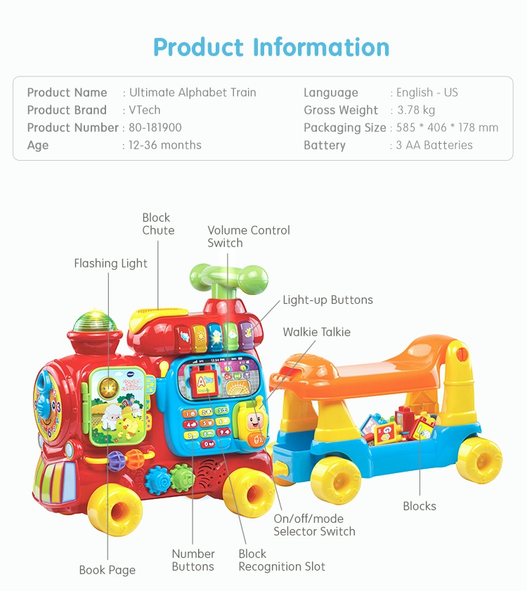 Vtech train hot sale kmart