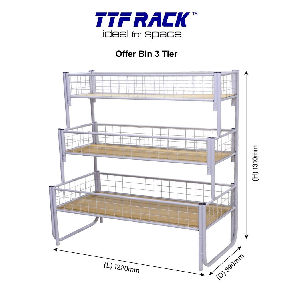 TTF Rack™ (OFFER BIN) Rak Kedai Runcit Supermarket Equipment | Shopee ...
